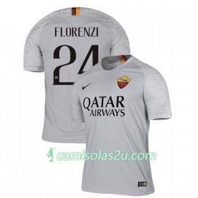 Camisolas de Futebol AS Roma Florenzi 24 Equipamento Alternativa 2018/19 Manga Curta